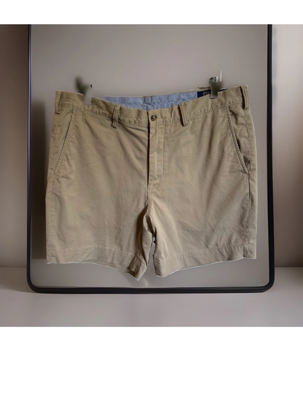 Polo Men's Stretch Classic Khaki Shorts  Cotton Chino